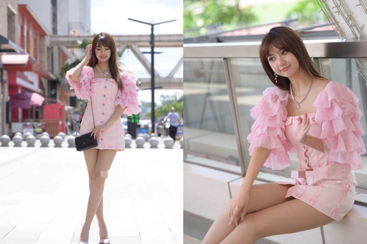 想见你~气质粉色裙美女 【图+视频】