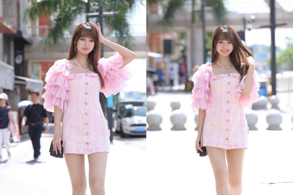 想见你~气质粉色裙美女 【图+视频】