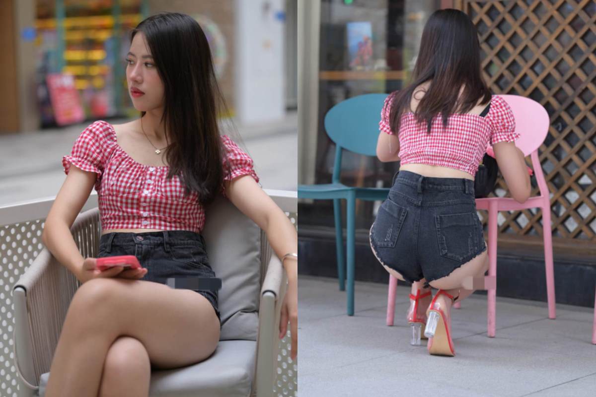 黑色热裤大长腿小姐姐图+视频