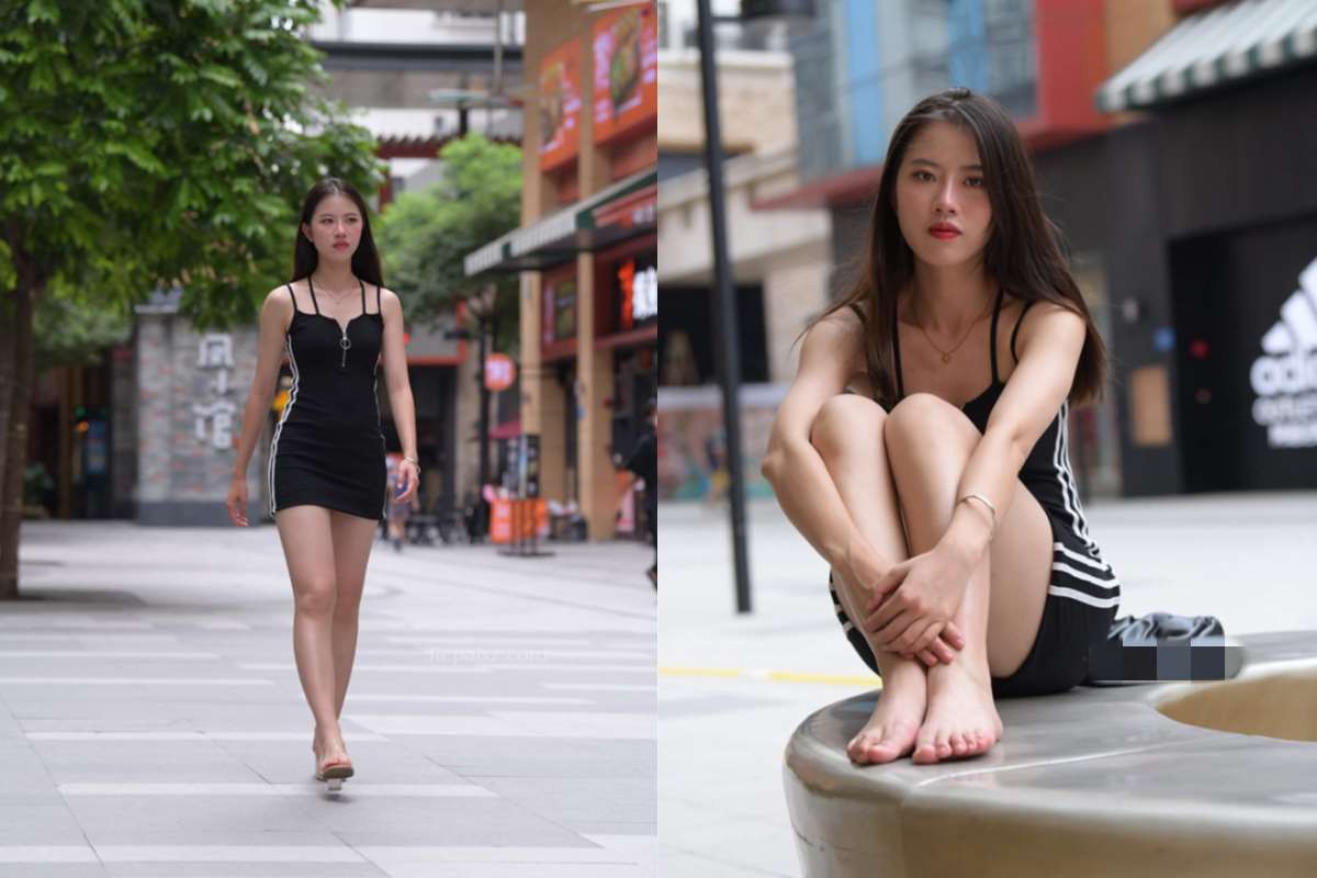 黑色包臀裙长腿美女 ~ 图+视频