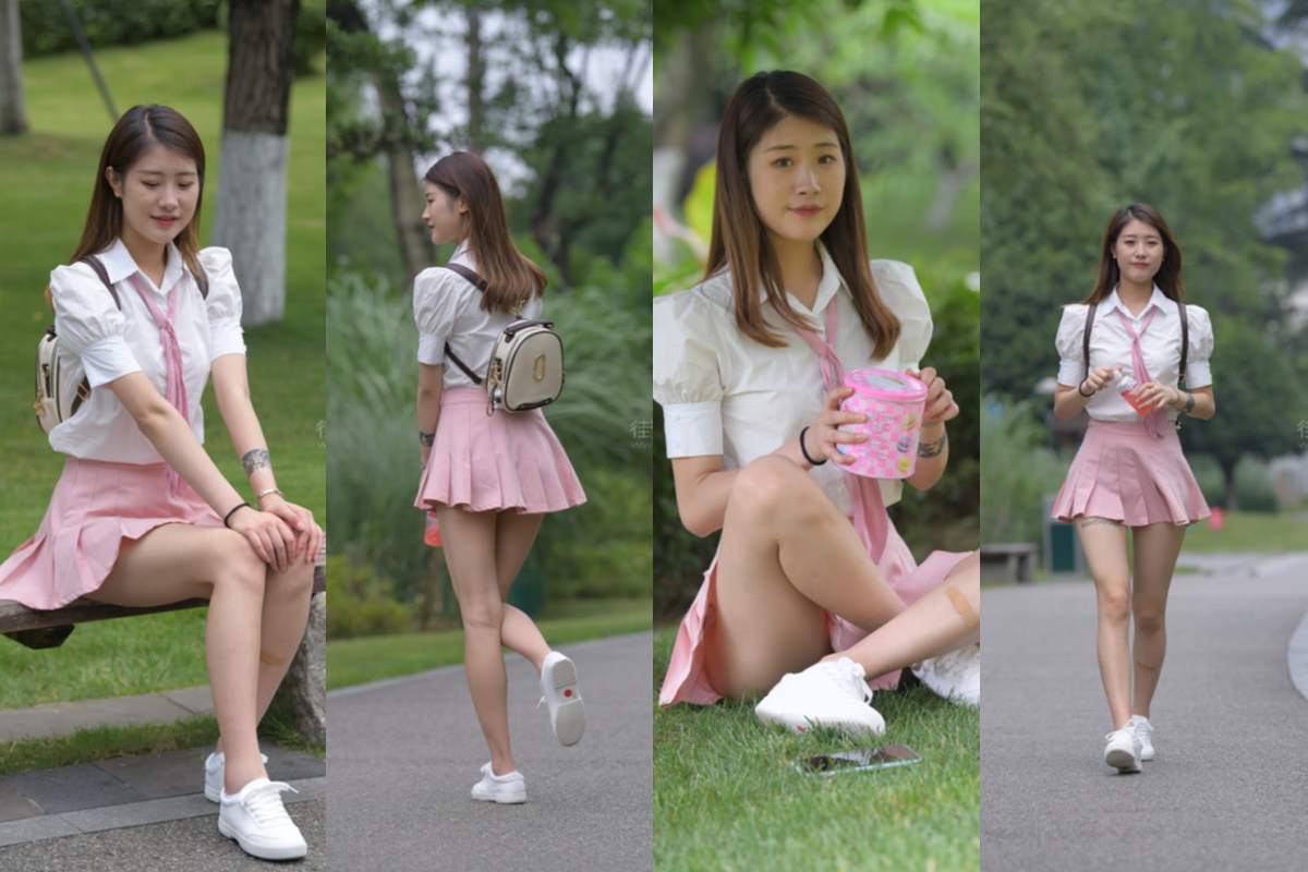 粉色短裙女孩 ~ 图片+视频