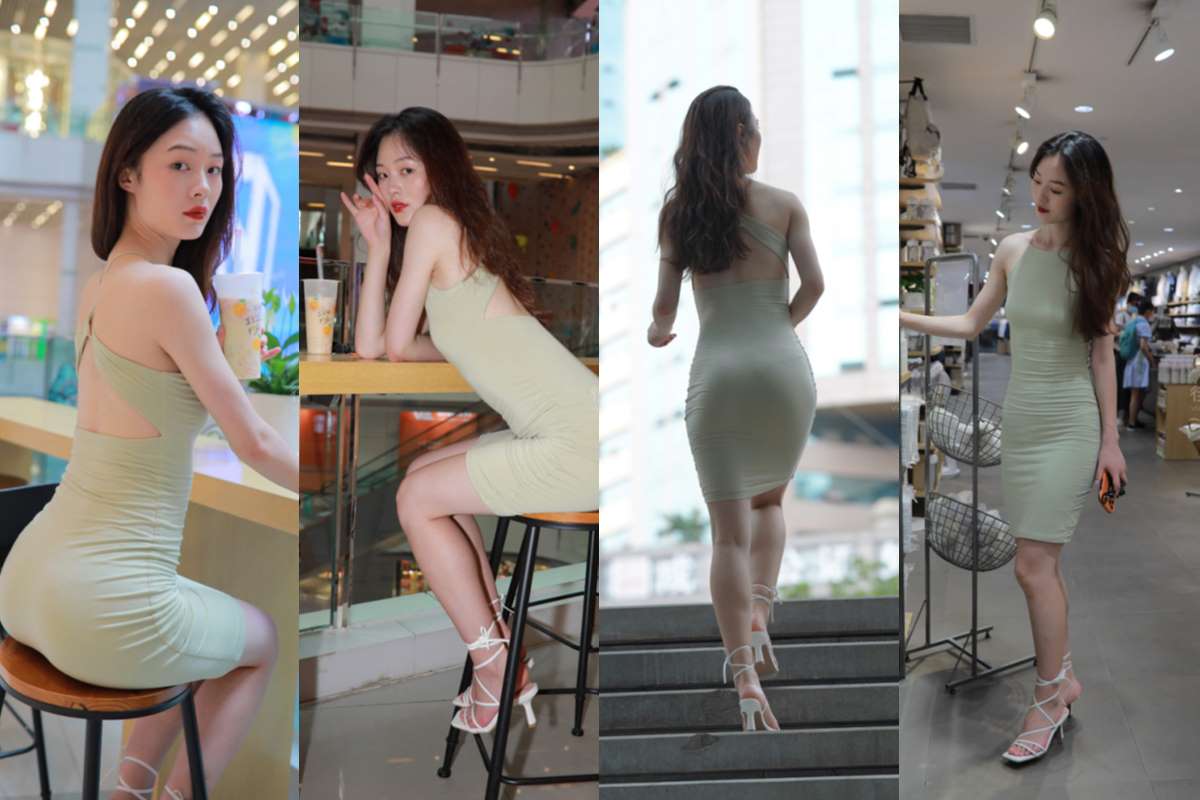 亭亭玉立的的修身裙美女