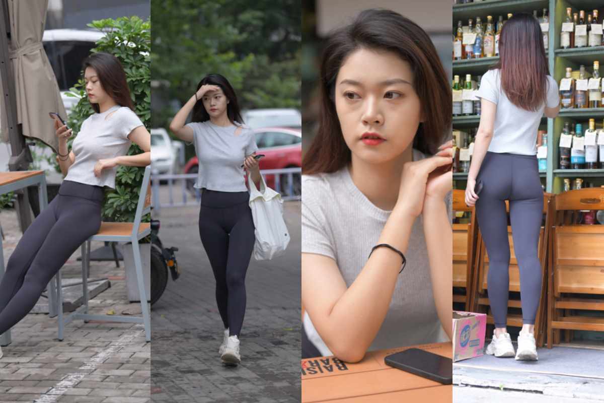 tea - 黑色瑜伽裤美女