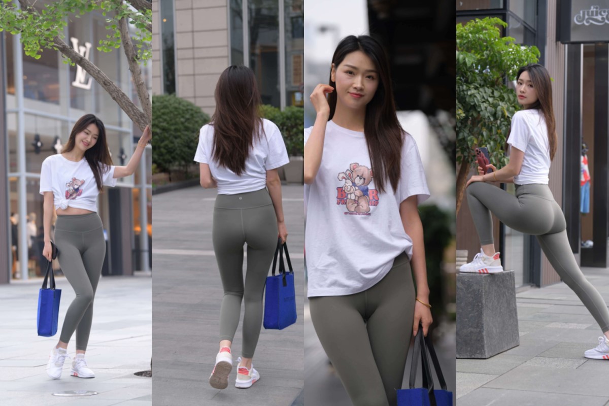 【6月摄影作品】灰色瑜伽裤美女