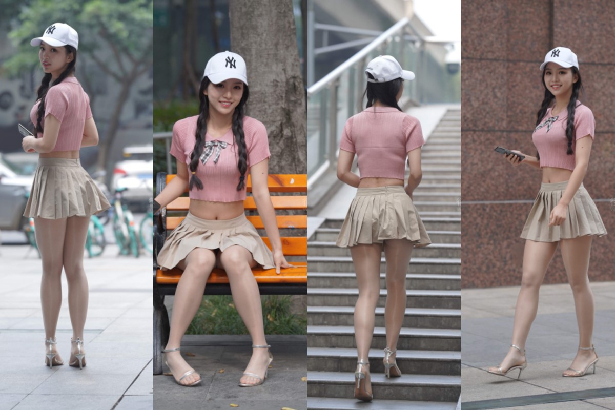 甜甜的双马尾女孩