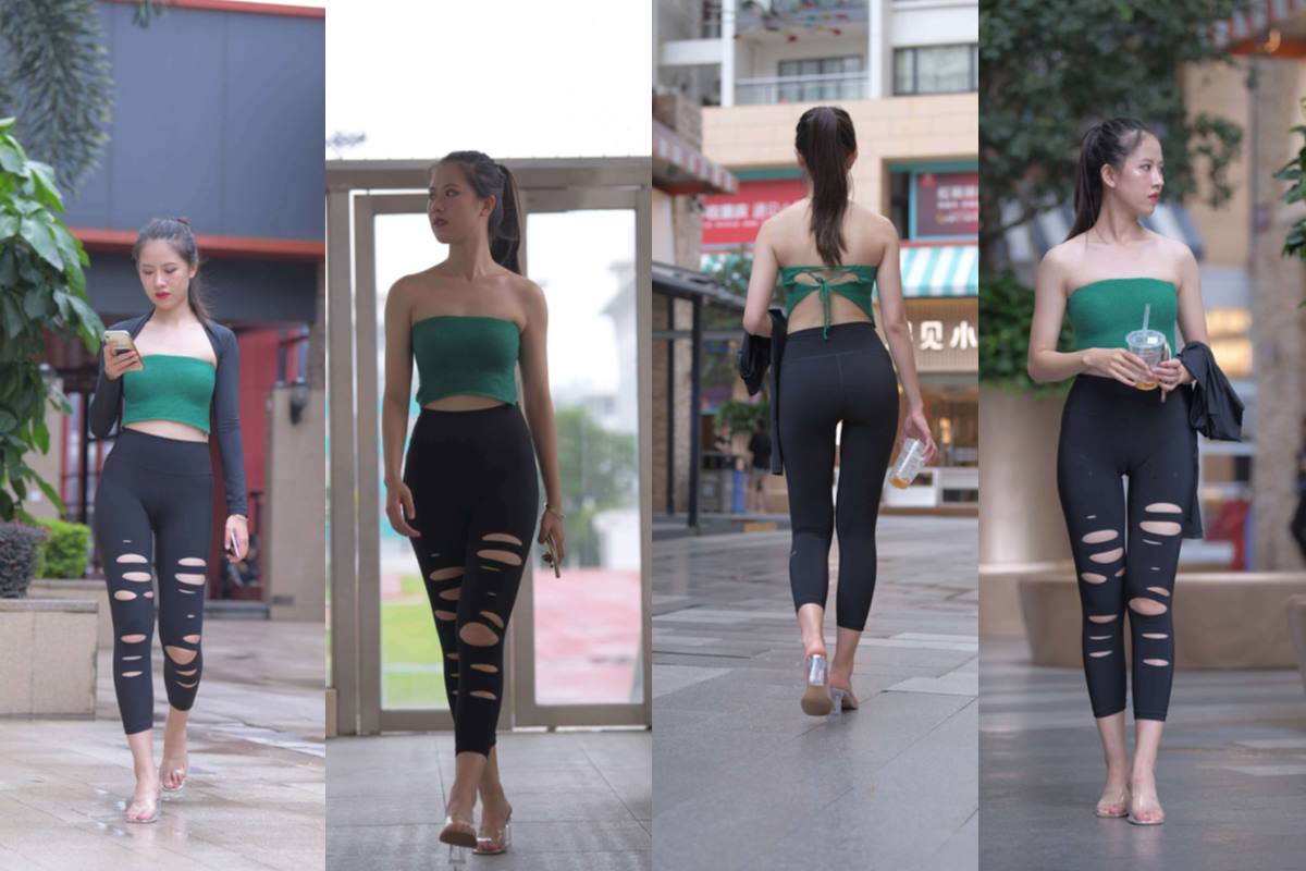 【7月摄影作品】黑色瑜伽裤美女