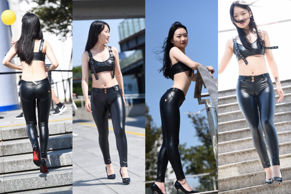 黑紧皮裤 【套图+视频】