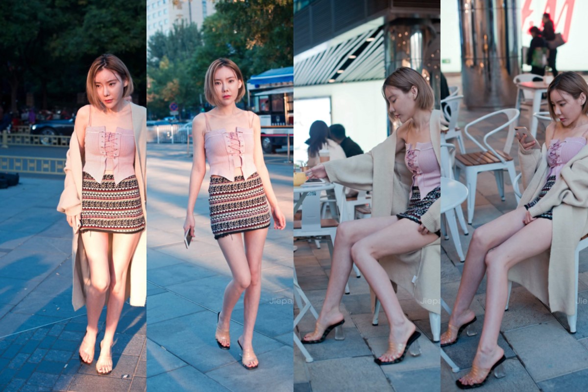 御风街拍★极品美腿美女欣欣裸脚街拍 【套图+视频】