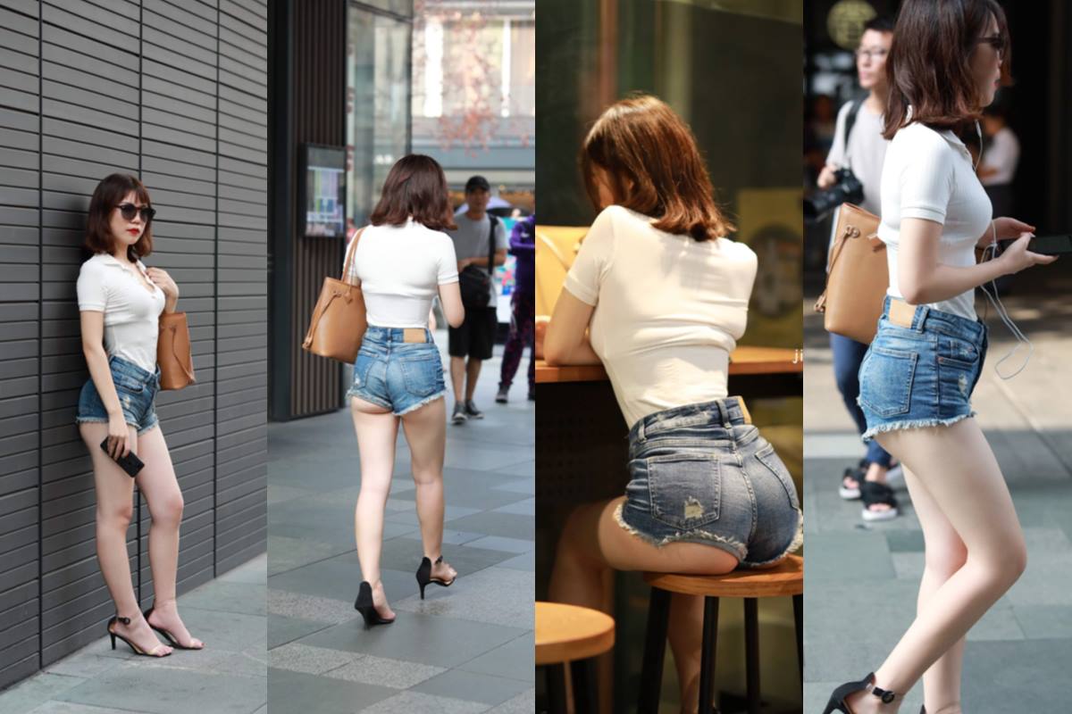 书店热裤小妹 【套图+视频】