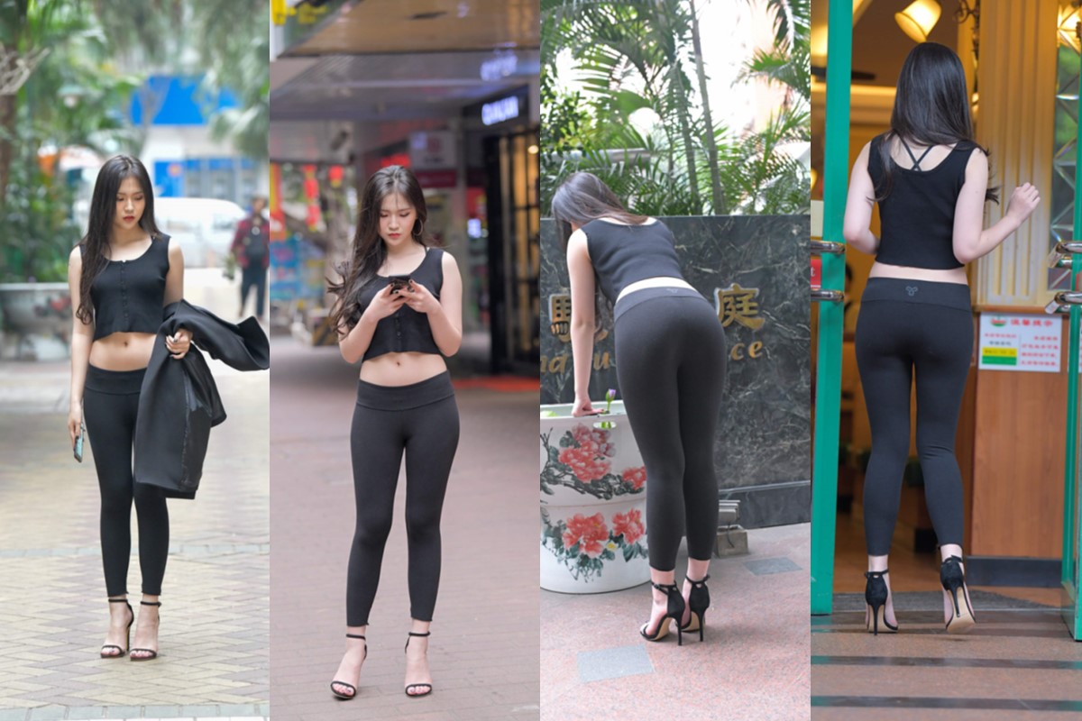 极品黑色瑜伽裤美女【套图+视频】