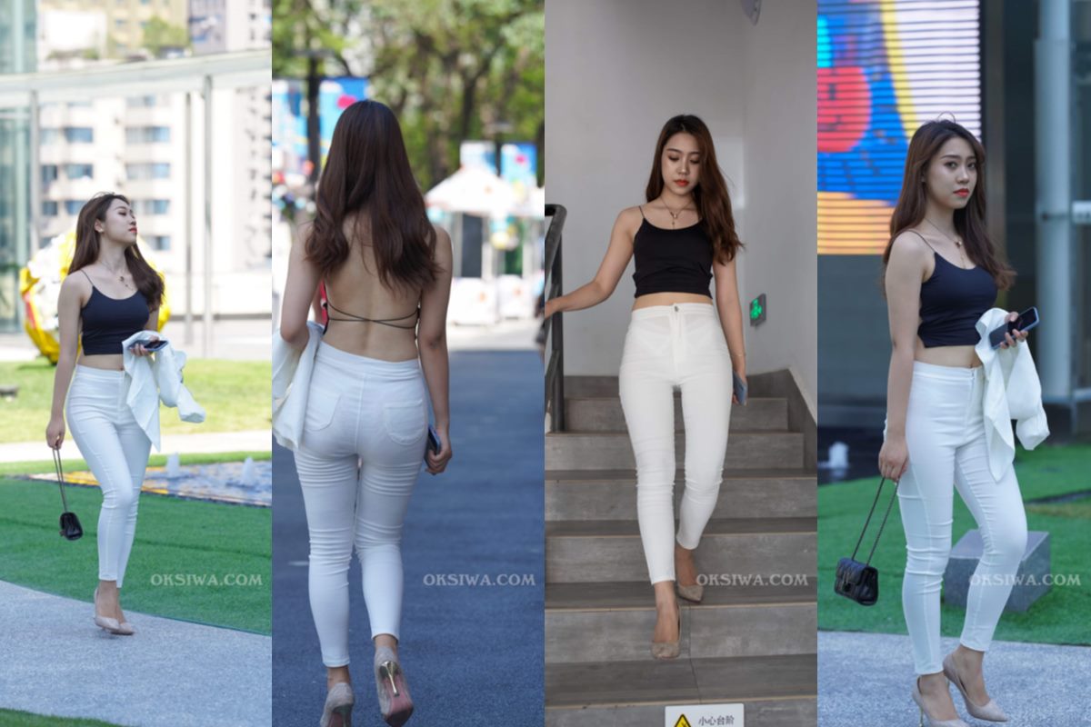 一筒街拍作品★白裤 【套图+视频】