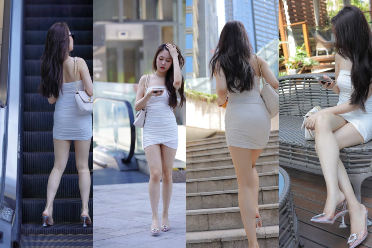 玲玲街拍作品★白裙女孩 【套图+视频】