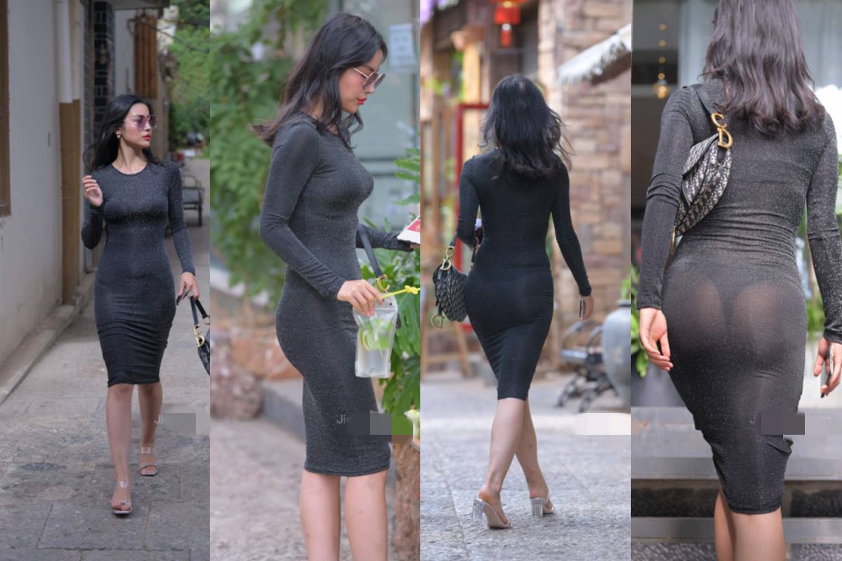 [第5季•情归大理] 【红石大理旅拍作品】第五篇：黑色裹身长裙美女