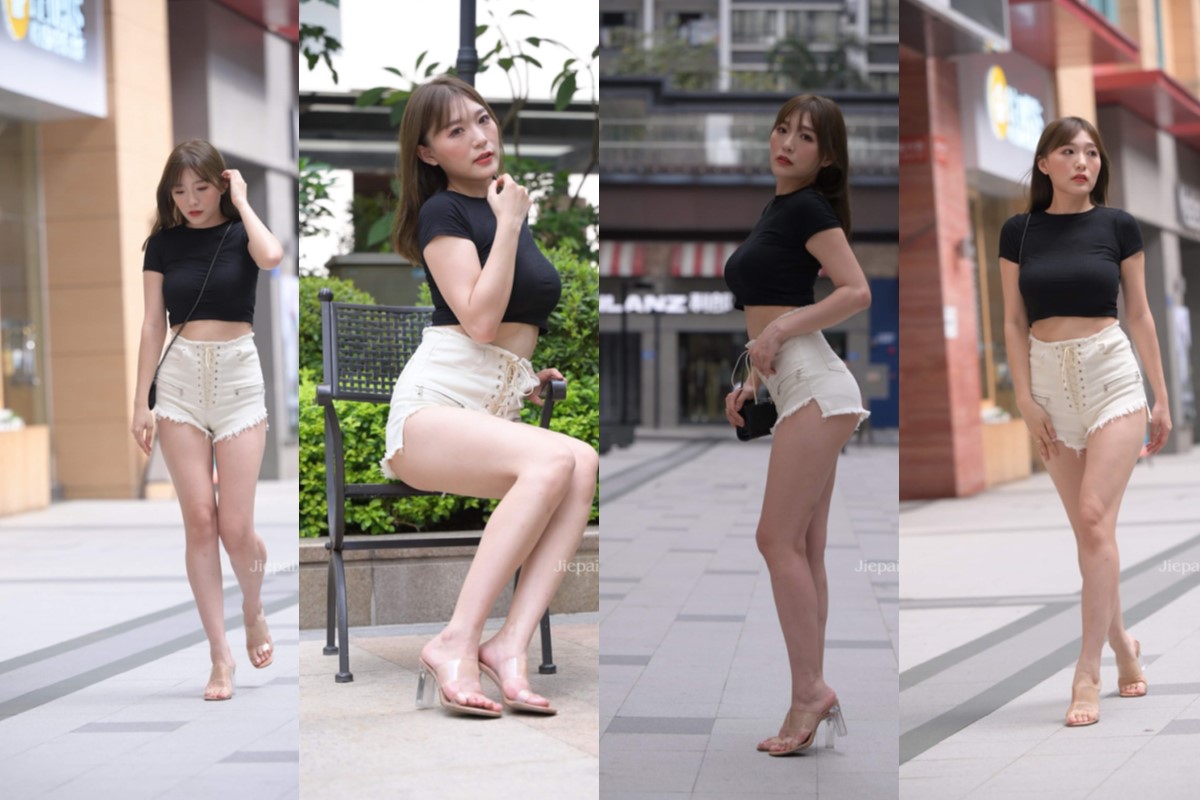 魂魂摄影作品●白色热裤美女 【套图+视频】