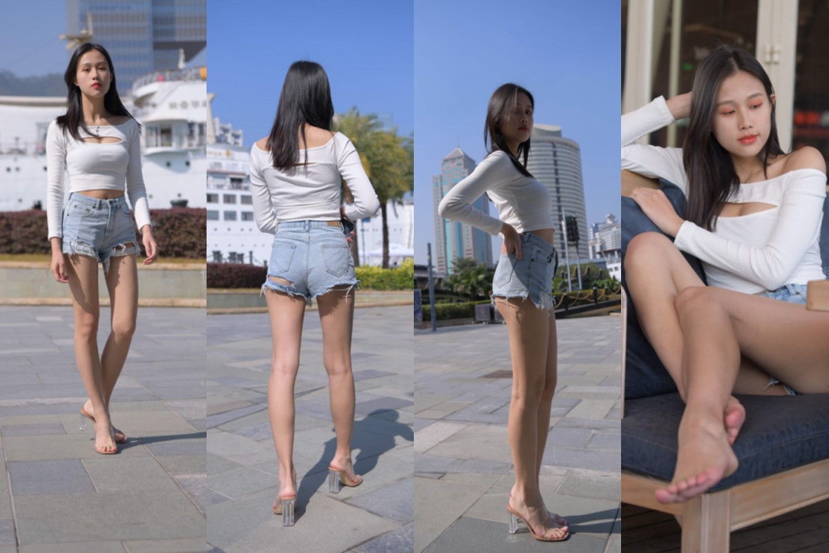 红石摄影作品●美腿热裤女孩 【套图+视频】