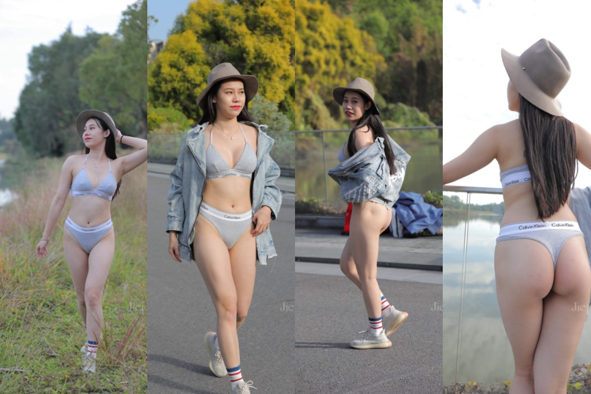 灰色比基尼【套图+视频】