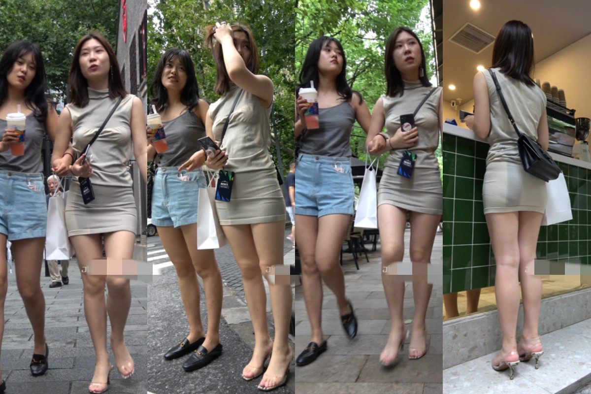 4K - 街拍包臀短裙高跟美女 [2.33 GB/MP4]