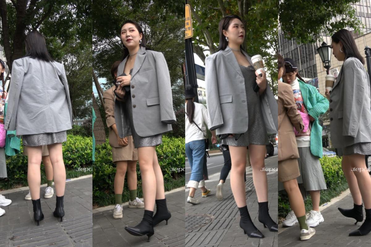 4K - 性感长腿街拍时尚御姐型美女 [1.27 GB/MP4]