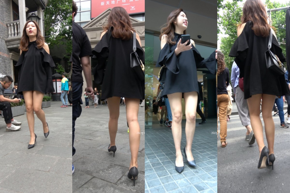 4K - 性感大长腿高跟鞋街拍美妇 [1.84 GB/MP4]