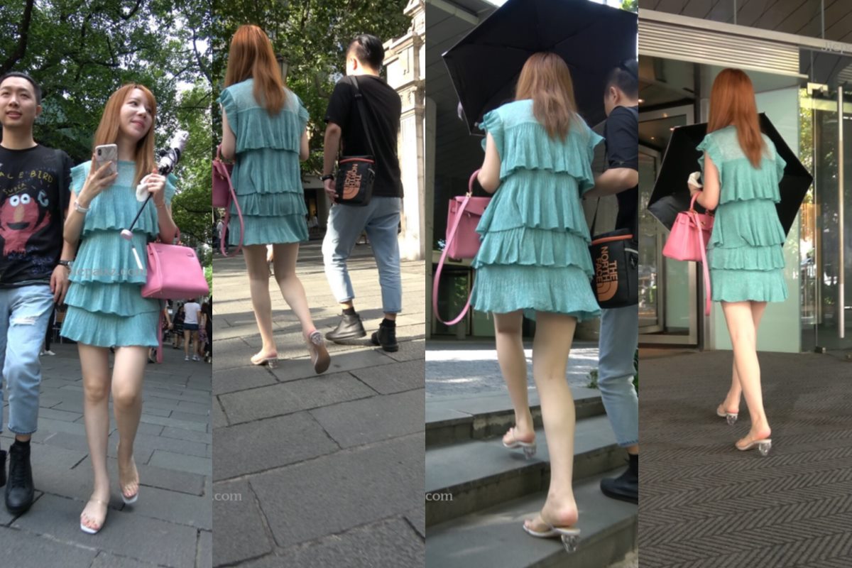 4K - 街拍拼接裙美腿凉高姐姐 [1.18 GB/MP4]