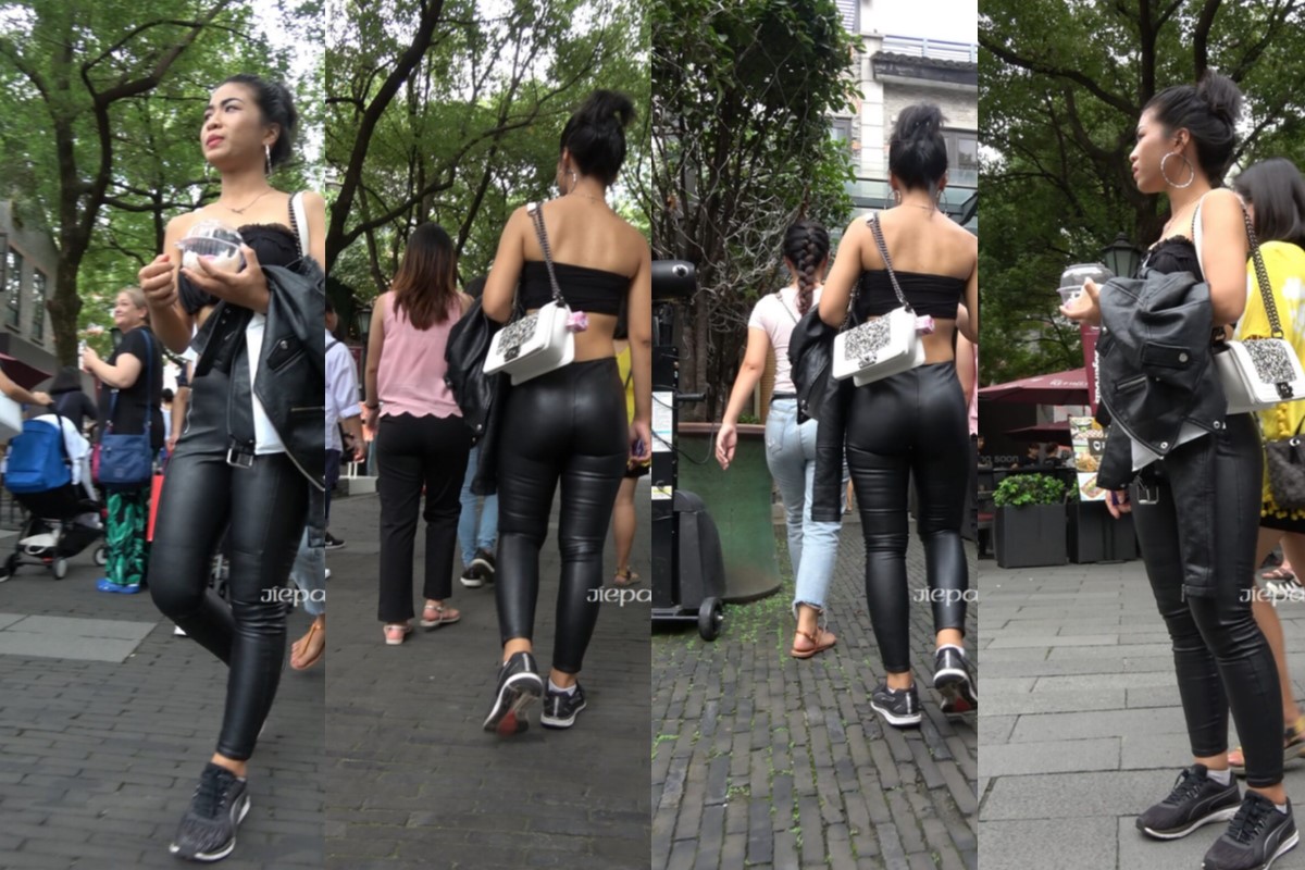 4K - 街拍皮裤美眉 [1.26 GB/MP4]