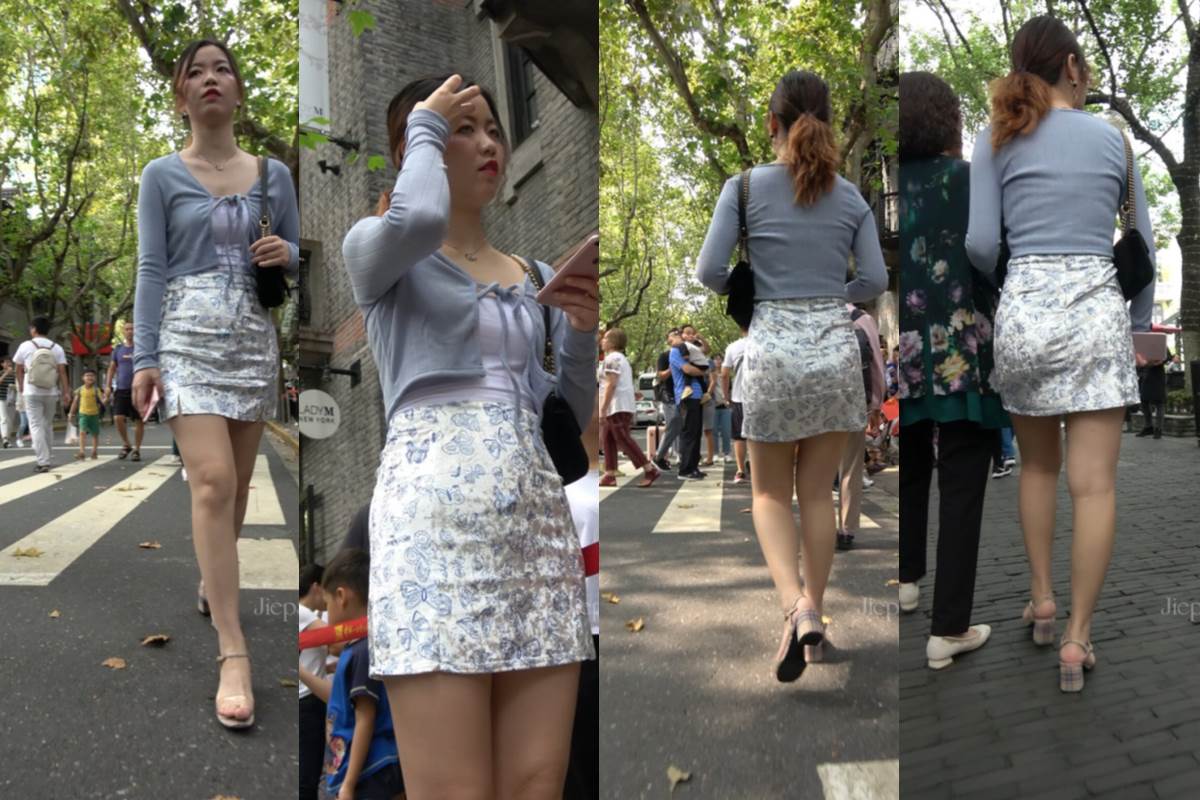 4K - 街拍时尚短裙靓妹 [2.10 GB/MP4]