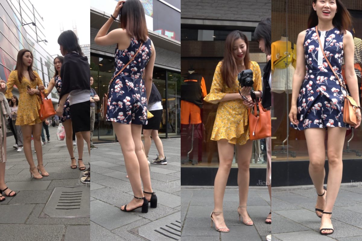 4K - 街拍气质美女姐妹 [1.34 GB/MP4]