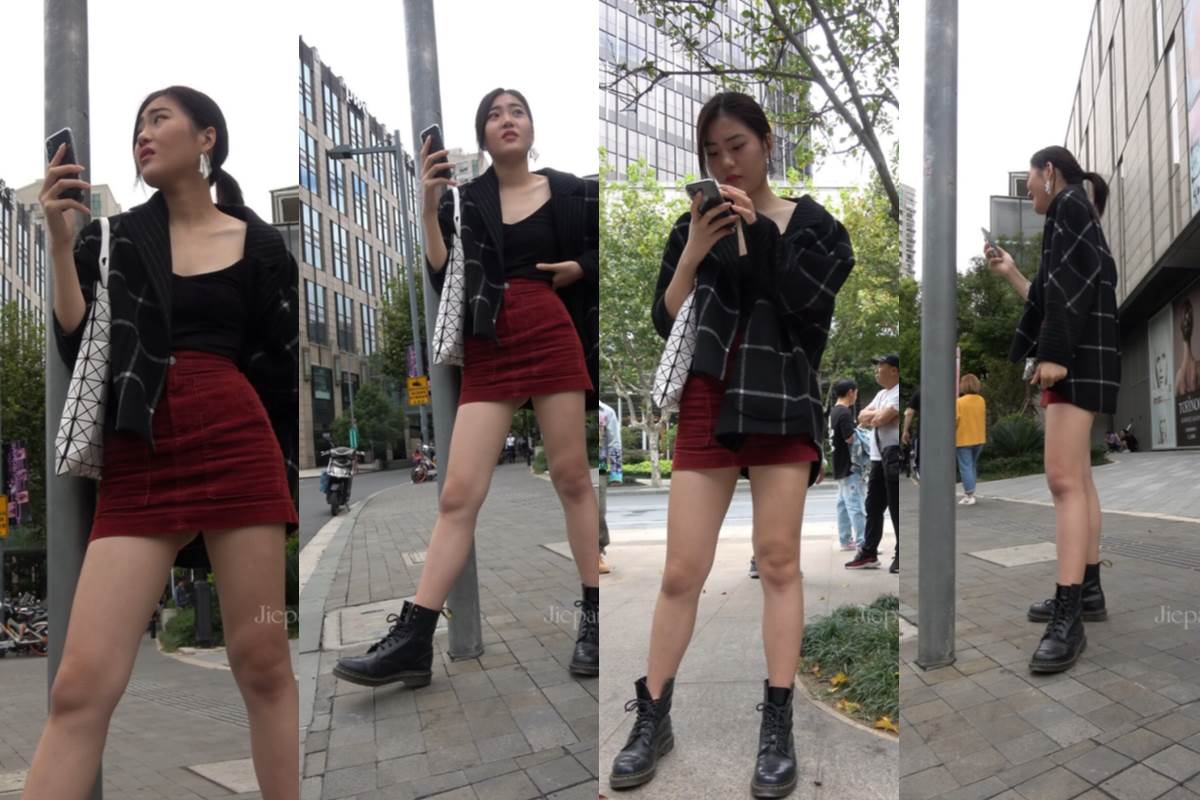 4K - 包臀短裙性感街拍美女 [1.66 GB/MP4]