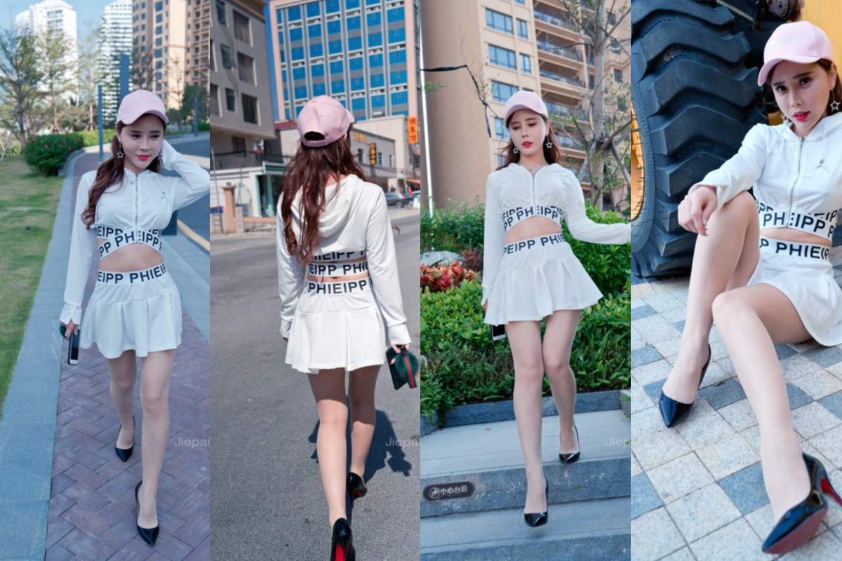 御风★海边度假的超短裙肉丝网红艾小青【套图+视频】