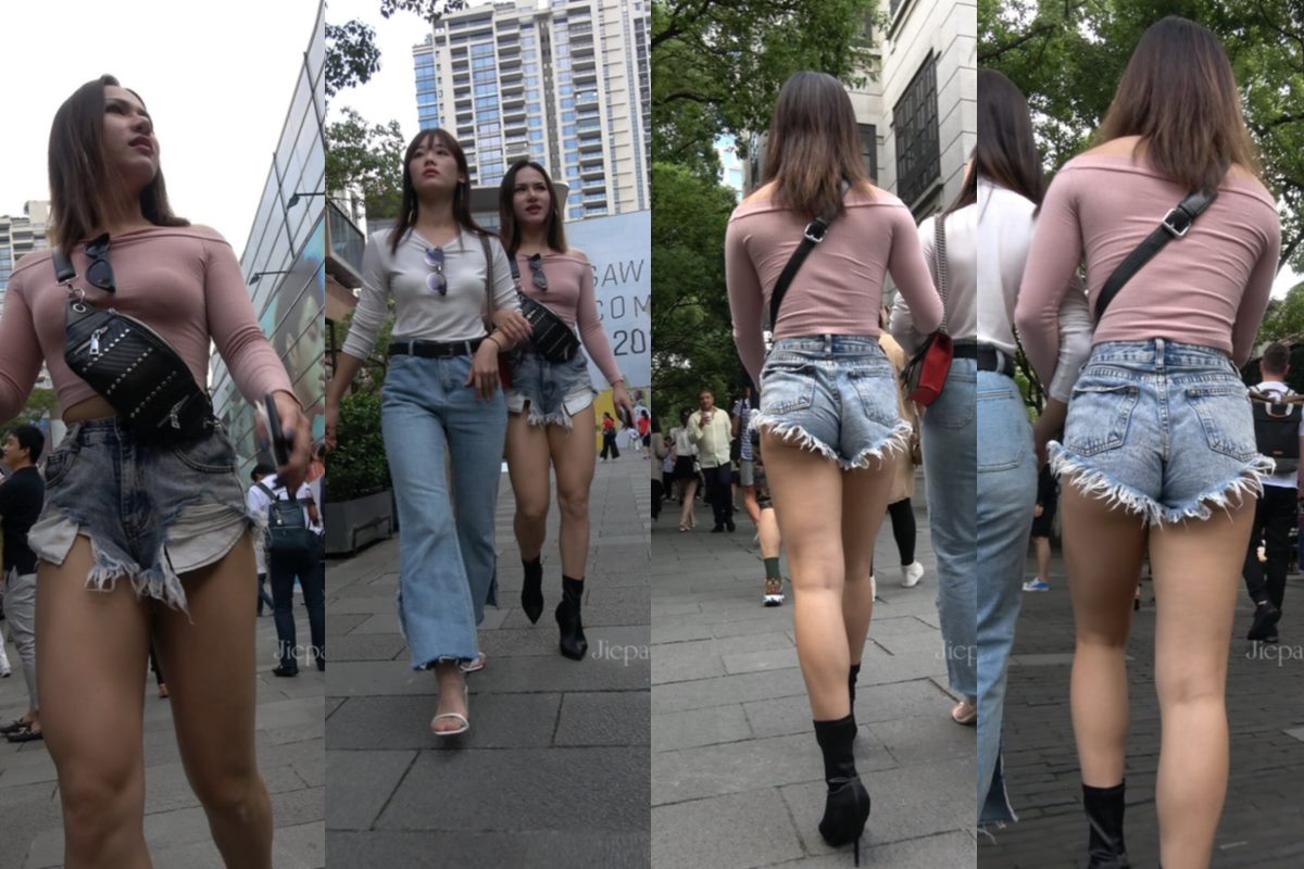 4K - 性感热裤极品街拍美女 [1.96 GB/MP4]