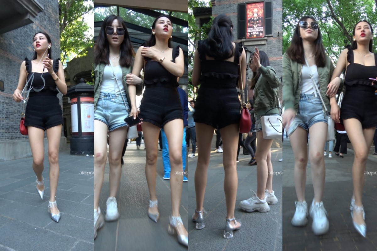 4K - 性感街拍热裤大长腿美女 [0.99 GB/MP4]