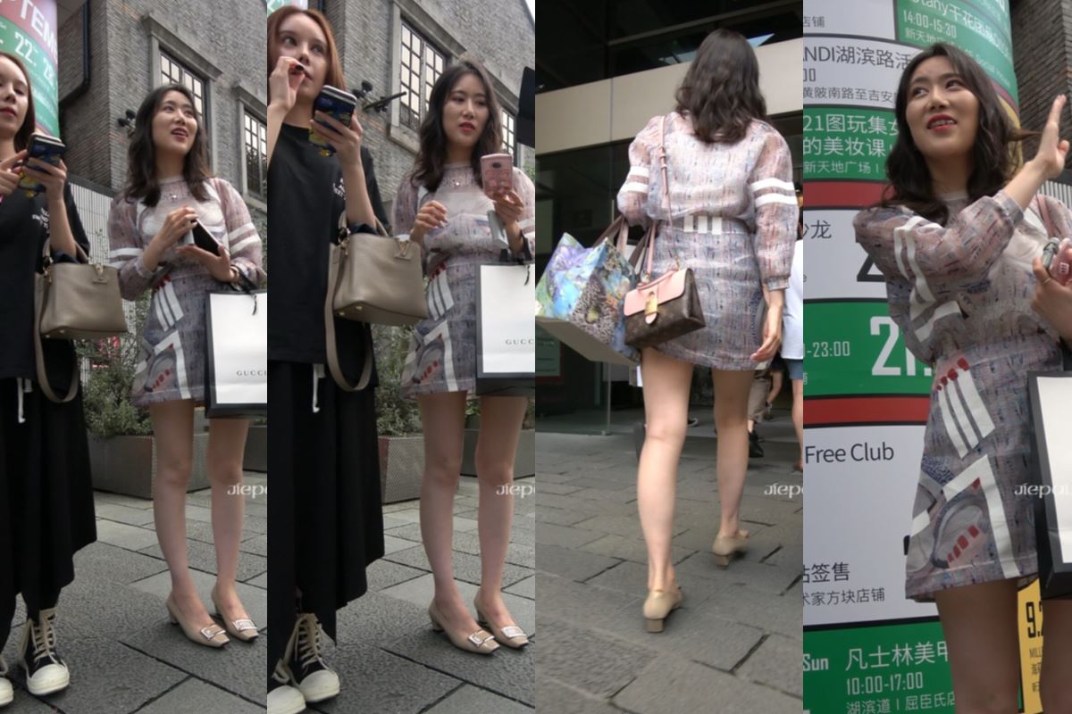 4K - 街拍性感美腿连衣裙mm [1.34 GB/MP4]