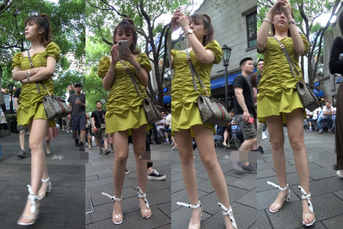 4K - 街拍性感连衣裙性感街拍高跟美眉 [942 MB/MP4]