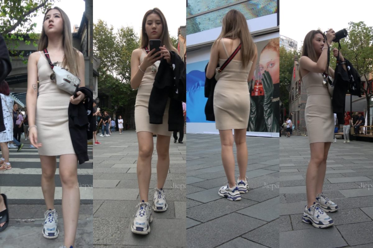 4K - 米色包臀裙美眉 [2.17 GB/MP4]