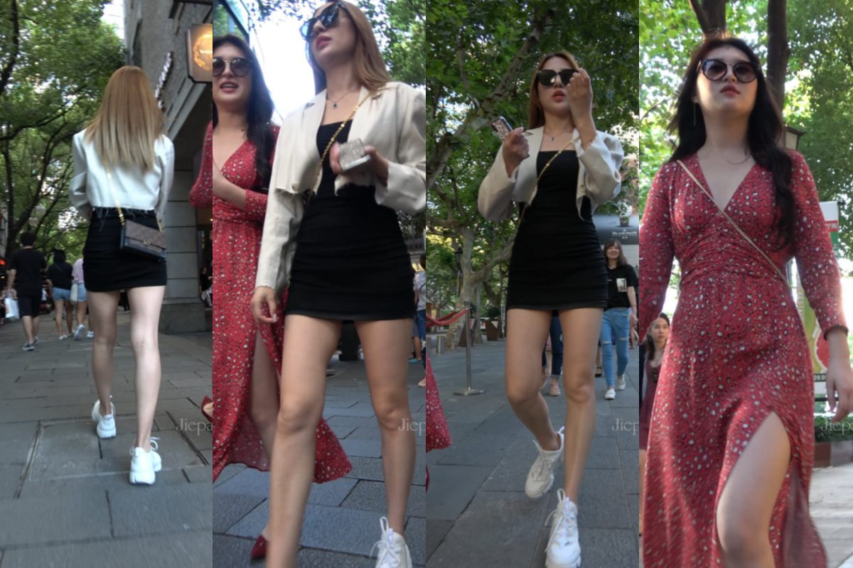 4K - 黑色短裙性感街拍美女 [1.72 GB/MP4]