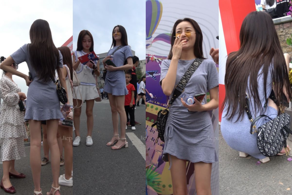 4K - 街拍抽烟的街拍美女 [1.38 GB/MP4]