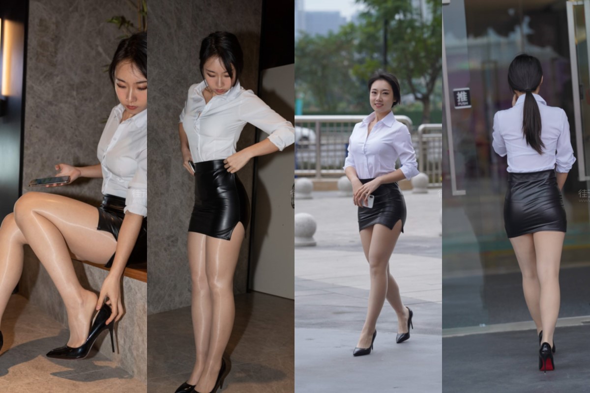 牛男街拍●紧俏的制服皮裙女孩 【套图+视频】