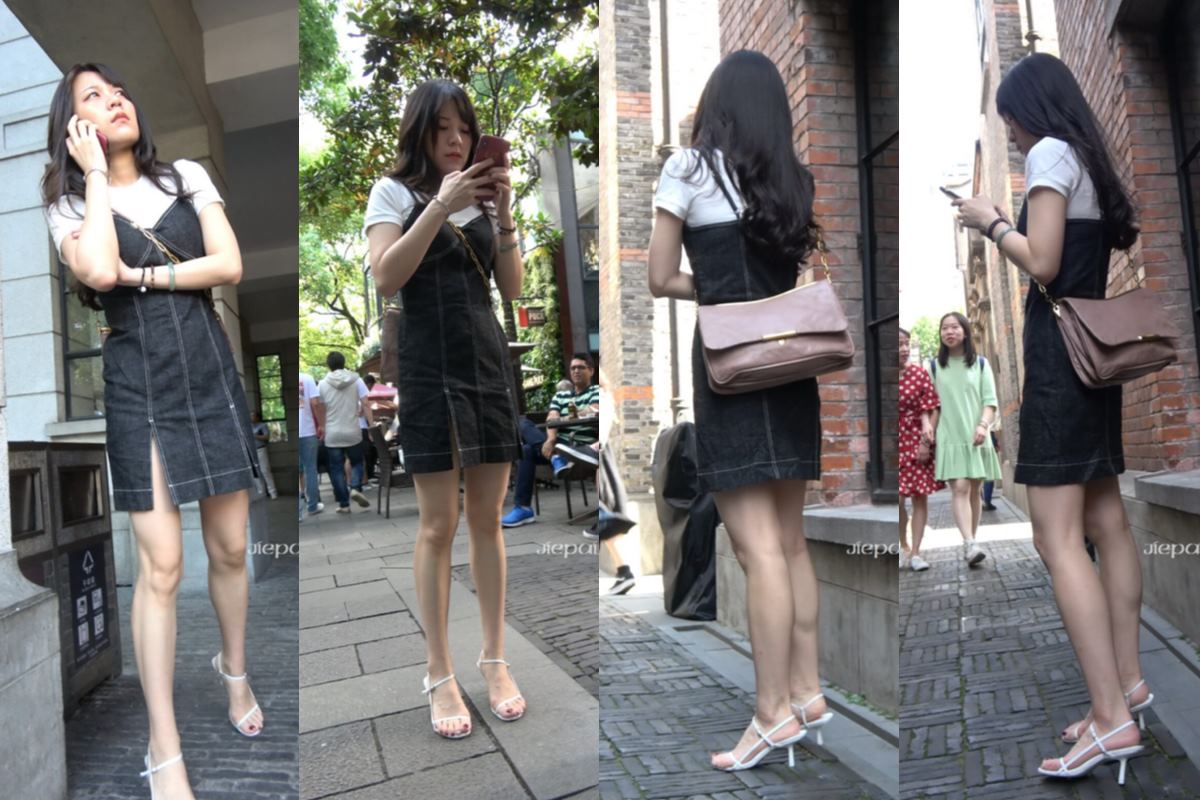 4K - 街拍牛仔裙美眉 [1.19 GB/MP4]