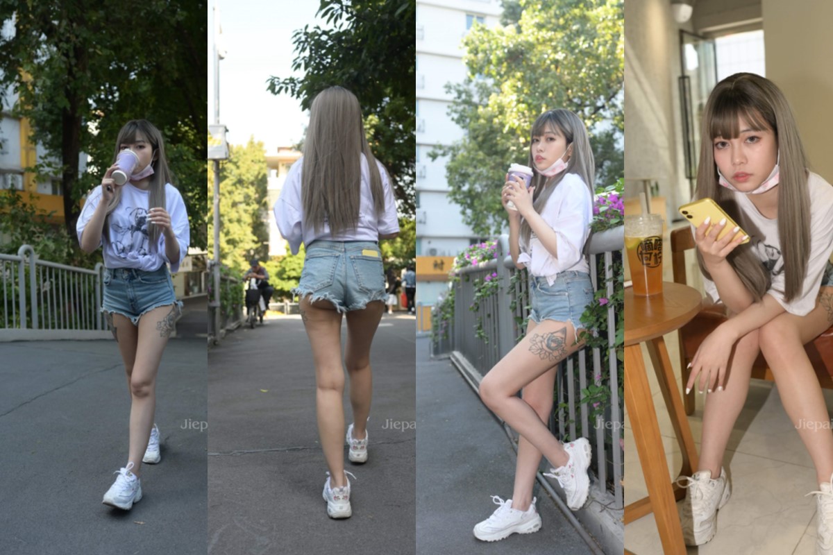 慕容笙街拍作品★牛仔热裤小妹 【套图+视频】