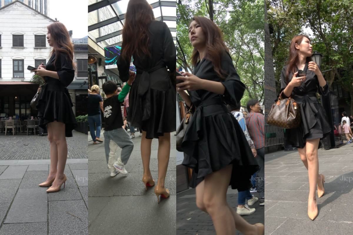 4K - 街拍米色高跟美妇 [1.71 GB/MP4]