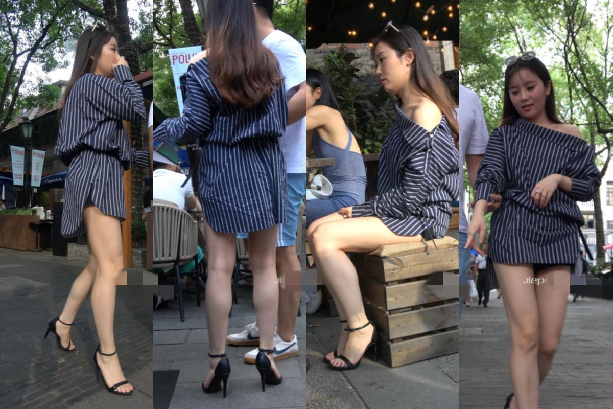 4K - 性感时尚高挑街拍高跟美女 [1.99 GB/MP4]