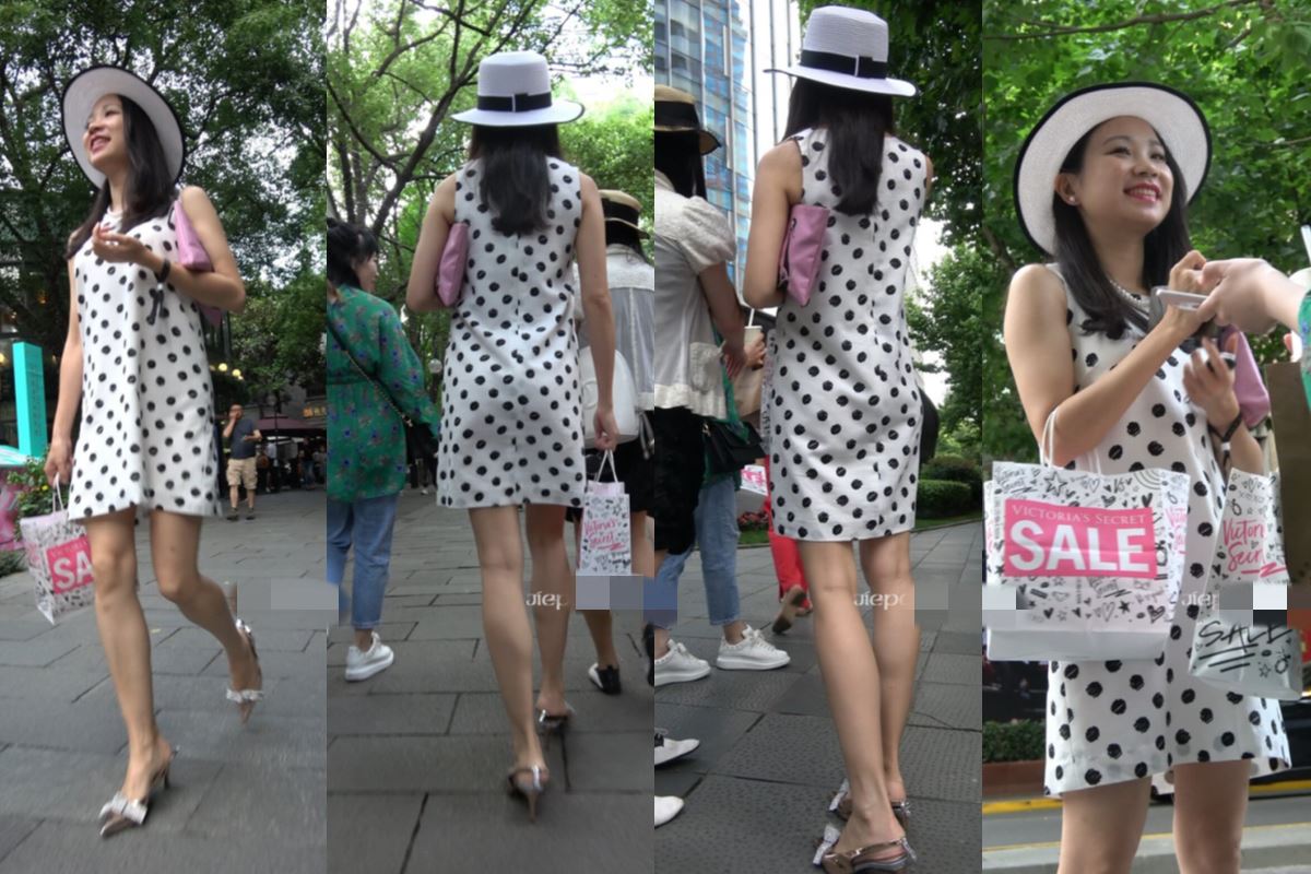 4K - 街拍斑点群高跟气质街拍美女 [1.72 GB/MP4]