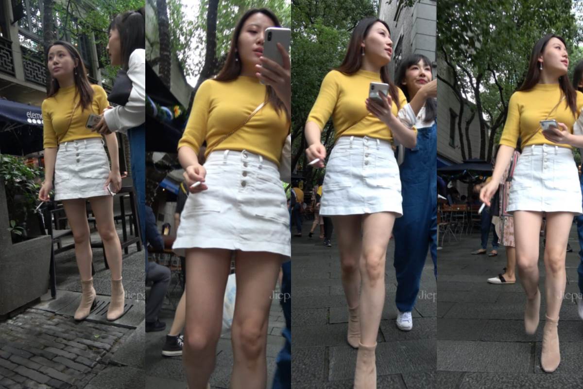 4K - 街拍白短裙知性姐姐 [665 MB/MP4]