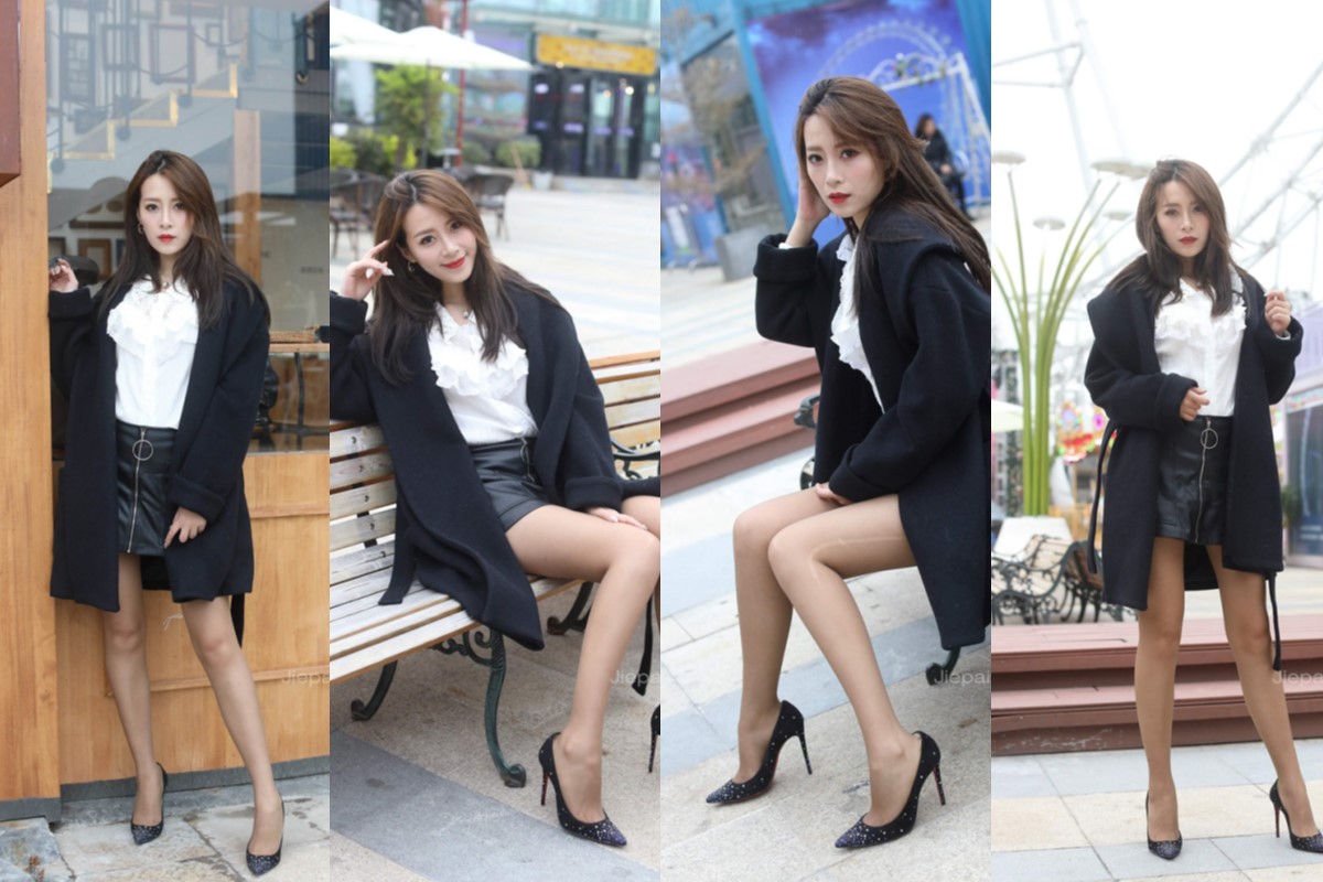 辉辉★极品女神妮妮的咖啡色丝袜 【套图+视频】