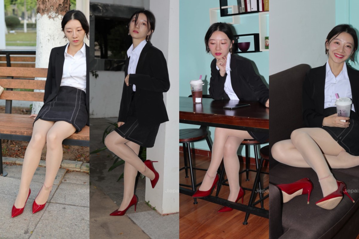 小S街拍★OL红色高跟肉丝 【套图+视频】