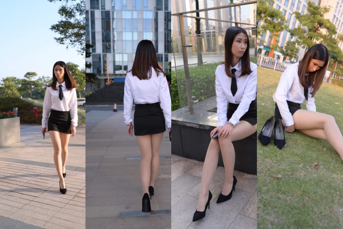 程生街拍★搭讪前台小姐姐 【套图+视频】