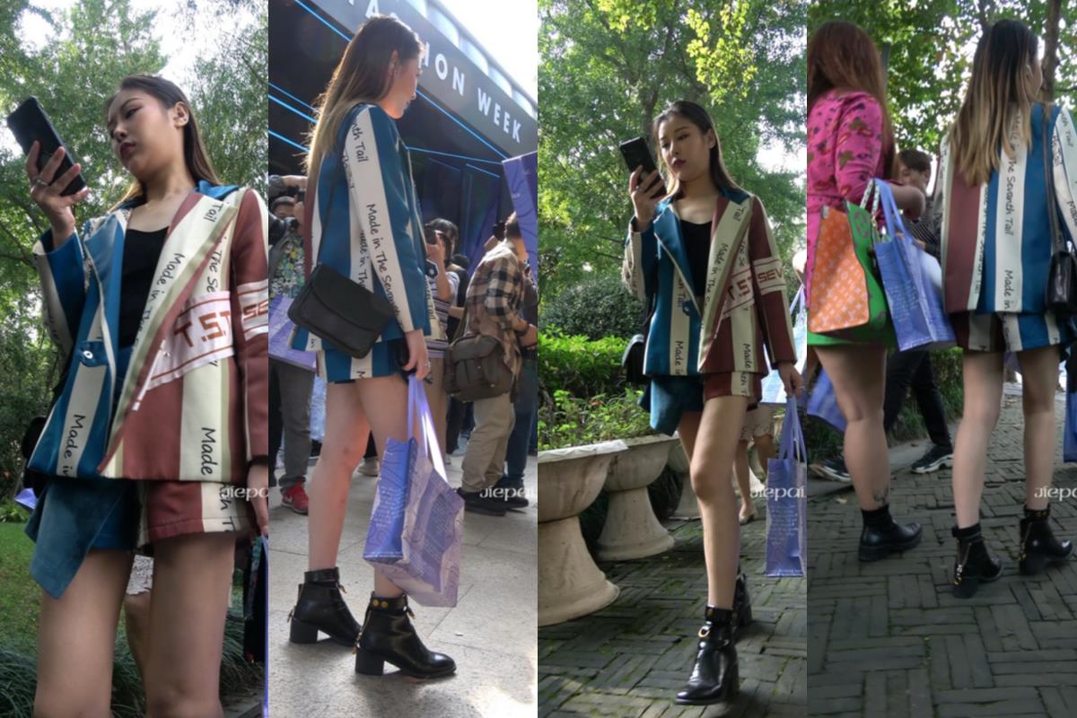 4K - 性感大长腿街拍美女姐姐 [1.88 GB/MP4]