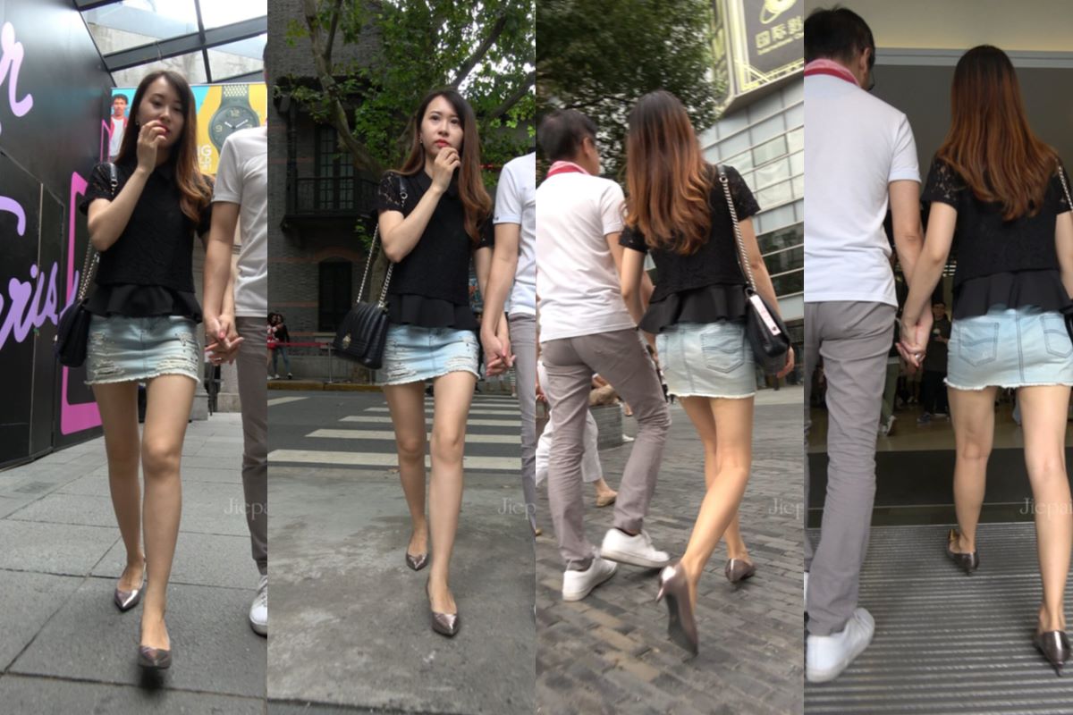 4K - 街拍牛仔短裙高跟小姐姐 [928 MB/MP4]