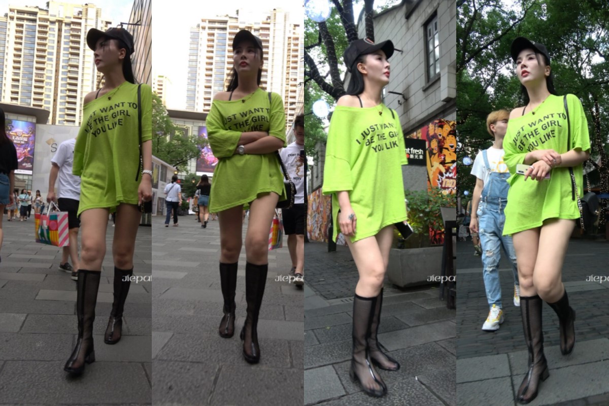 4K - 街拍美腿长靴黑色鸭舌帽美眉 [1.15 GB/MP4]