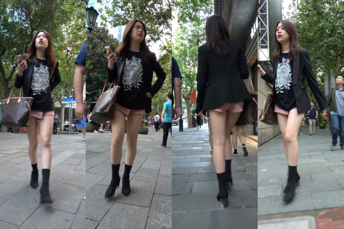 4K - 街拍粉色短热裤美眉 [1.16 GB/MP4]